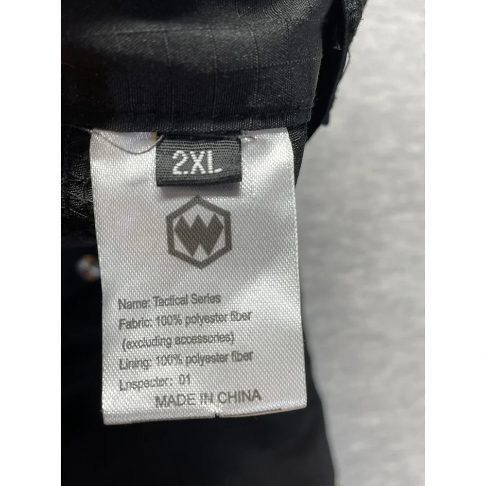 Tactical Series Cargo Pants Mens 2XL Black Flex-Tac Casual Workwear Straight Leg